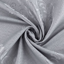 Load image into Gallery viewer, Dainty Home Majestic Contemporary Luxurious Satin Embroidered Damask Design Room Darkening Grommet Panel Pair