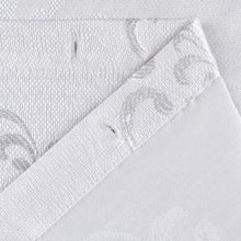 Load image into Gallery viewer, Dainty Home Majestic Contemporary Luxurious Satin Embroidered Damask Design Room Darkening Grommet Panel Pair