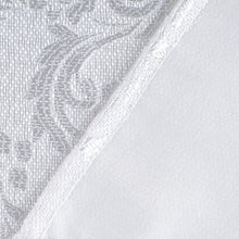 Load image into Gallery viewer, Dainty Home Majestic Contemporary Luxurious Satin Embroidered Damask Design Room Darkening Grommet Panel Pair