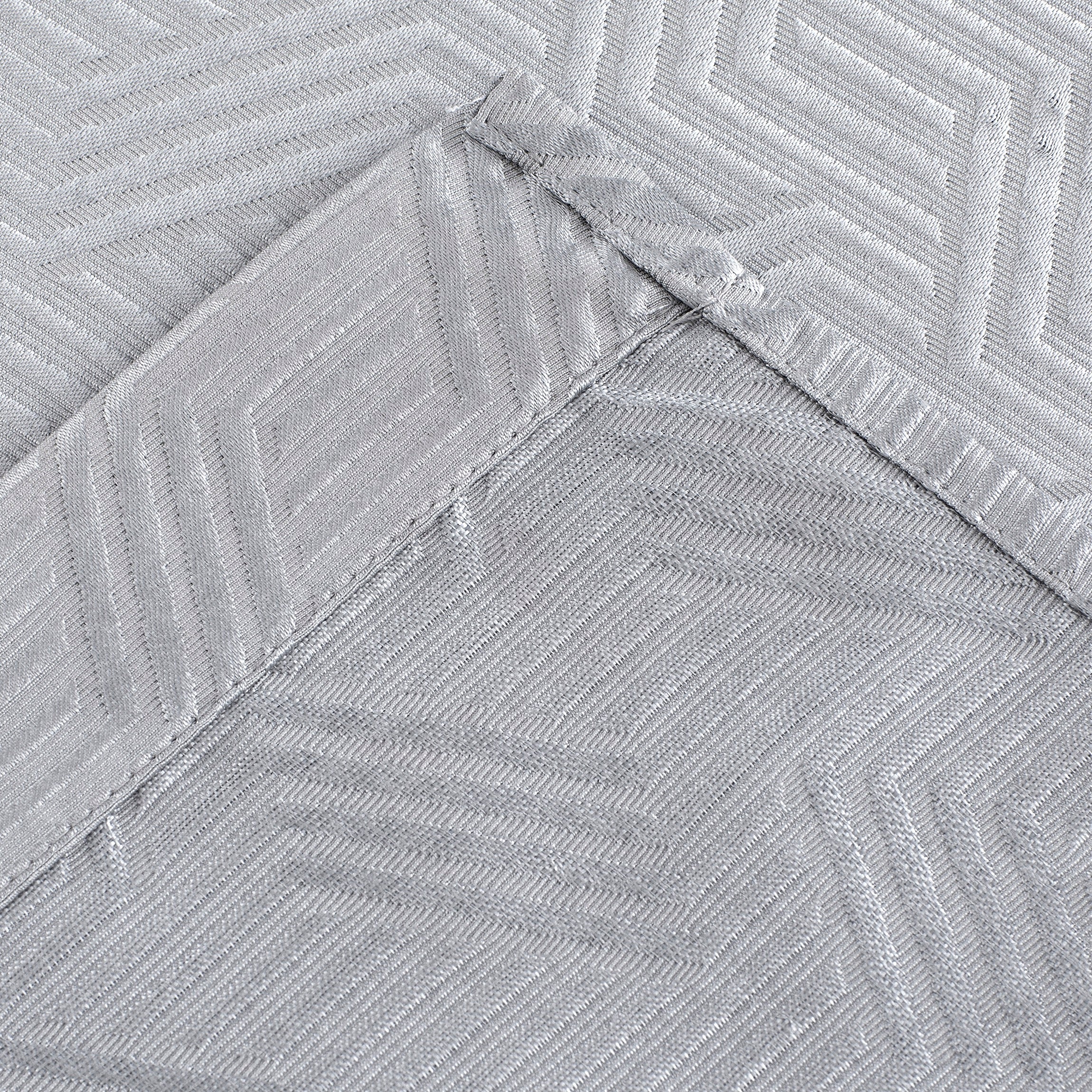 Dainty Home Monte Carlo 3D Embossed Intricate Trellis Design Room Darkening Grommet Panel Pair