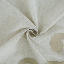 Load image into Gallery viewer, Dainty Home Natalie Boho 3D Velvet Scroll Design Appliqué Linen Look Light Filtering Grommet Panel Pair