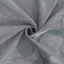 Load image into Gallery viewer, Dainty Home Natalie Boho 3D Velvet Scroll Design Appliqué Linen Look Light Filtering Grommet Panel Pair