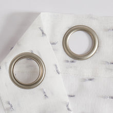 Load image into Gallery viewer, Dainty Home Sprinkles Boho Linen Look Fabric With 3D Embellished Lurex Sprinkles Light Filtering Grommet Panel Pair