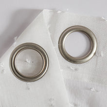 Load image into Gallery viewer, Dainty Home Sprinkles Boho Linen Look Fabric With 3D Embellished Lurex Sprinkles Light Filtering Grommet Panel Pair