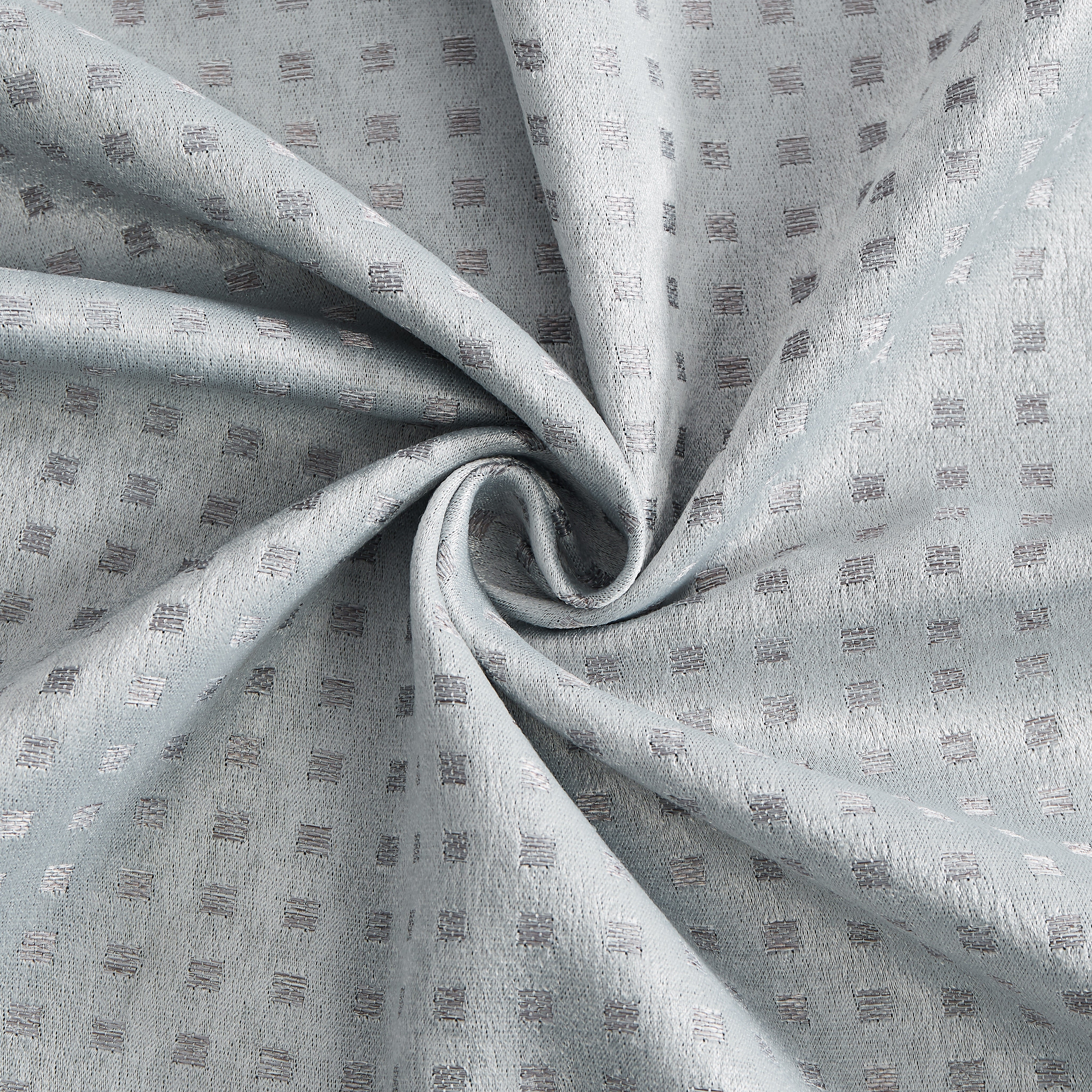 Dainty Home Times Square 3D Woven Basketweave Design Blackout Thermal Insulated Grommet Panel Pair