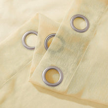 Load image into Gallery viewer, Dainty Home Malibu Solid Airy & Breathable Semi-Sheer Light Filtering Extra Wide Grommet Panel Pair