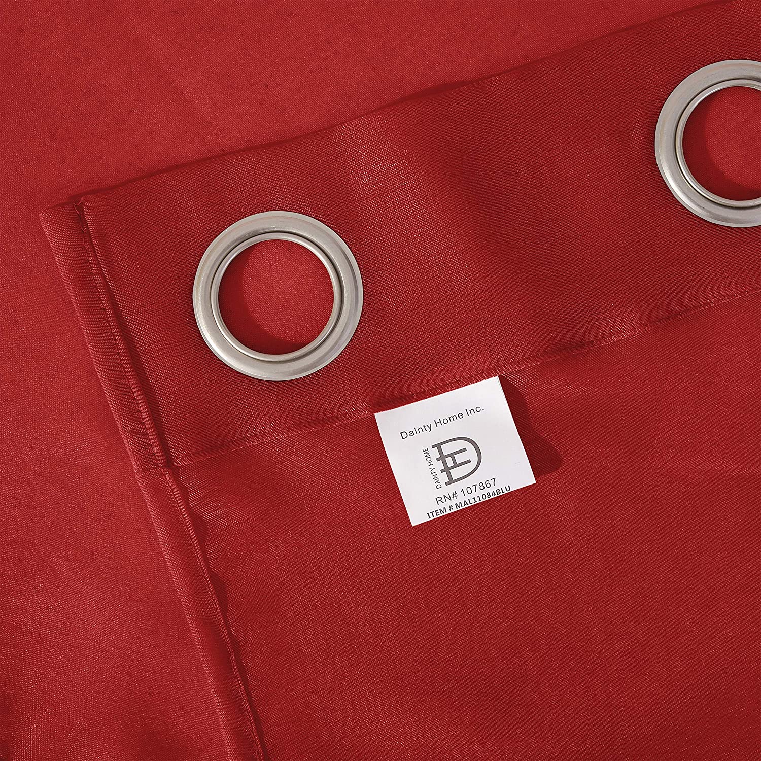 Dainty Home Malibu Solid Airy & Breathable Semi-Sheer Light Filtering Extra Wide Grommet Set Of 4 Window Panels