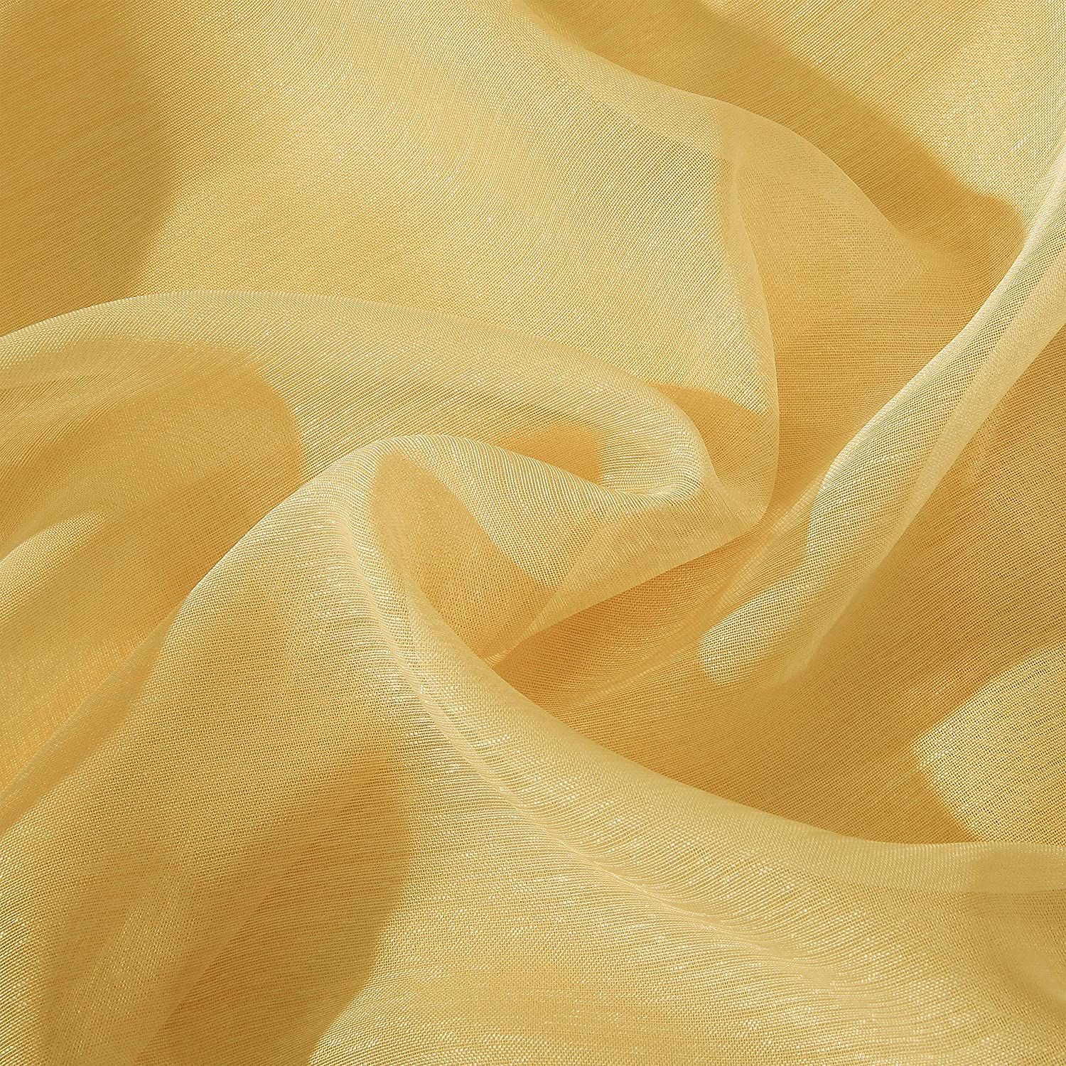 Dainty Home Malibu Solid Airy & Breathable Semi-Sheer Light Filtering Extra Wide Grommet Panel Pair