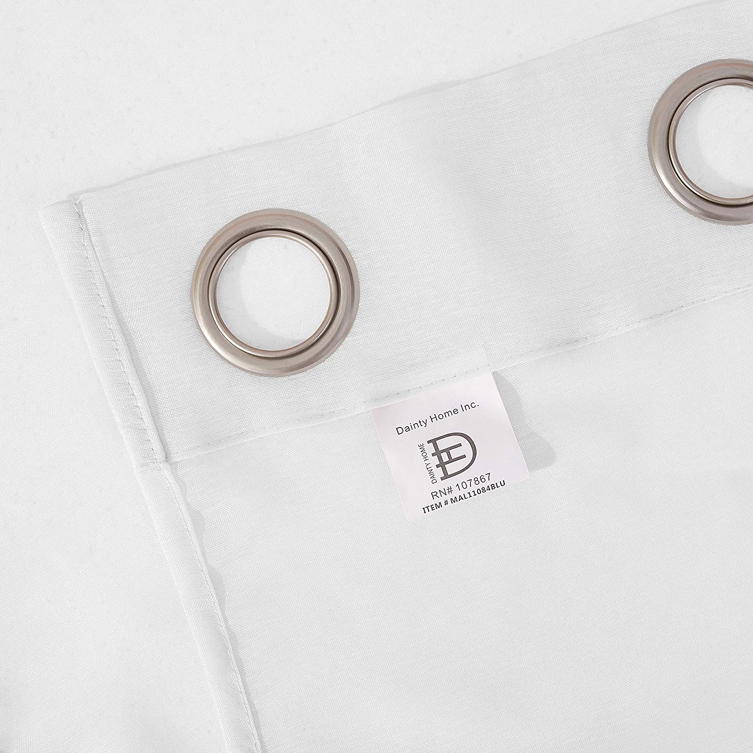 Dainty Home Malibu Solid Airy & Breathable Semi-Sheer Light Filtering Extra Wide Grommet Set Of 4 Window Panels