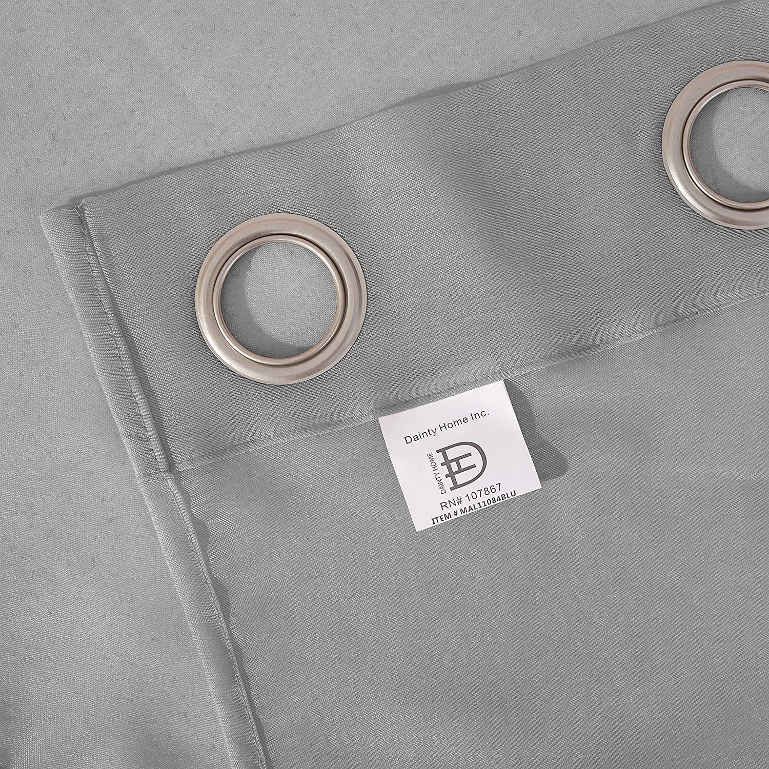 Dainty Home Malibu Solid Airy & Breathable Semi-Sheer Light Filtering Extra Wide Grommet Set Of 4 Window Panels