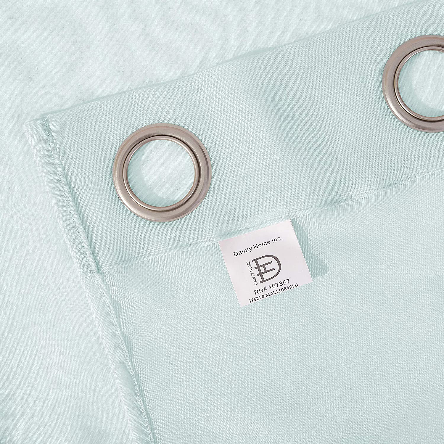 Dainty Home Malibu Solid Airy & Breathable Semi-Sheer Light Filtering Extra Wide Grommet Set Of 4 Window Panels