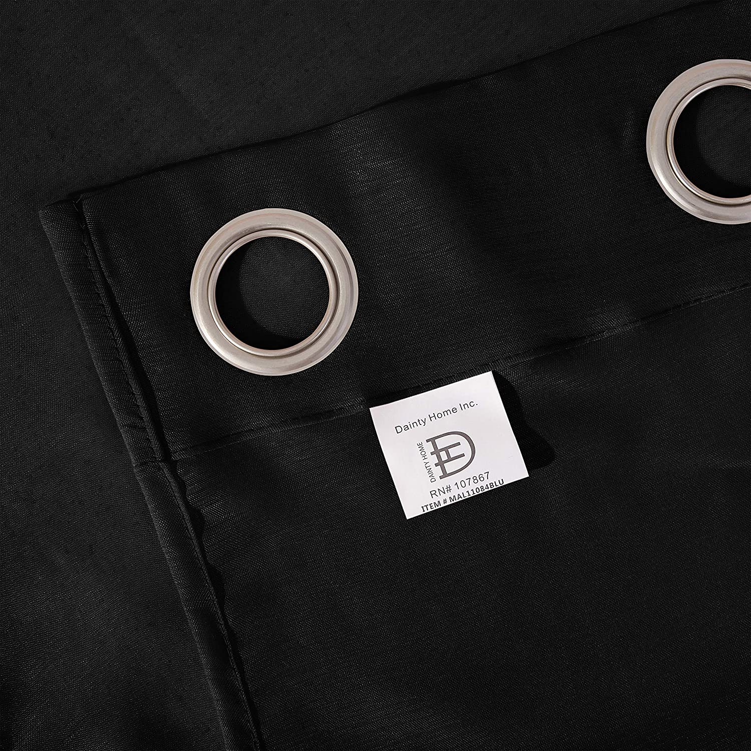 Dainty Home Malibu Solid Airy & Breathable Semi-Sheer Light Filtering Extra Wide Grommet Set Of 4 Window Panels