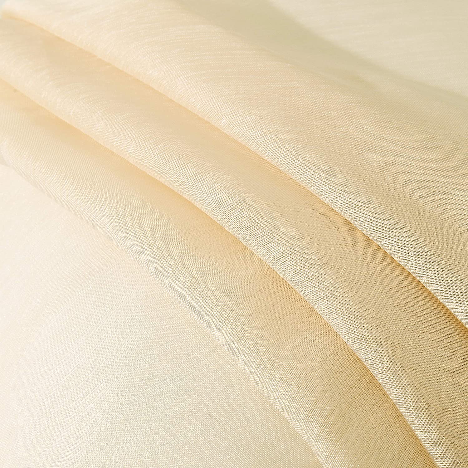 Dainty Home Malibu Solid Airy & Breathable Semi-Sheer Light Filtering Extra Wide Grommet Panel Pair