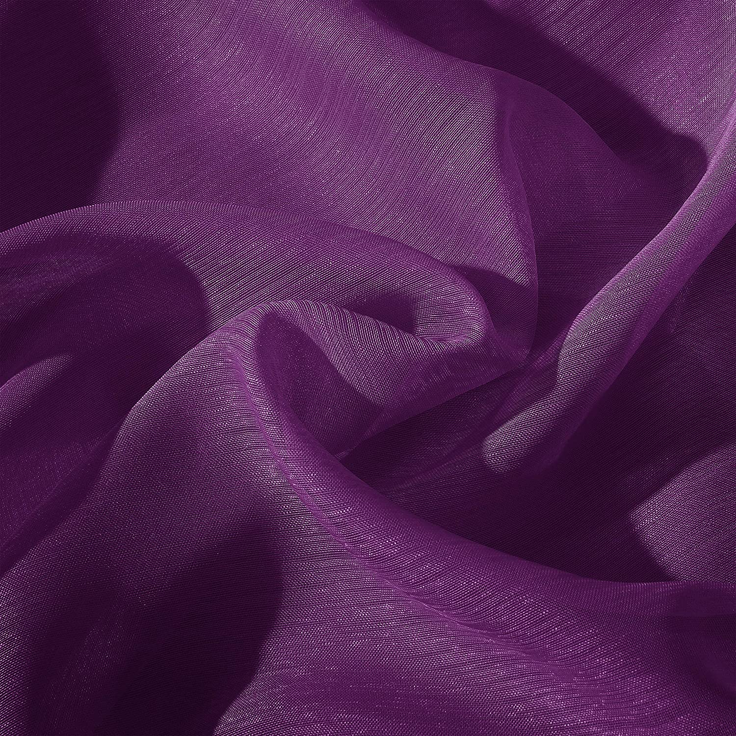 Dainty Home Malibu Solid Airy & Breathable Semi-Sheer Light Filtering Extra Wide Grommet Panel Pair