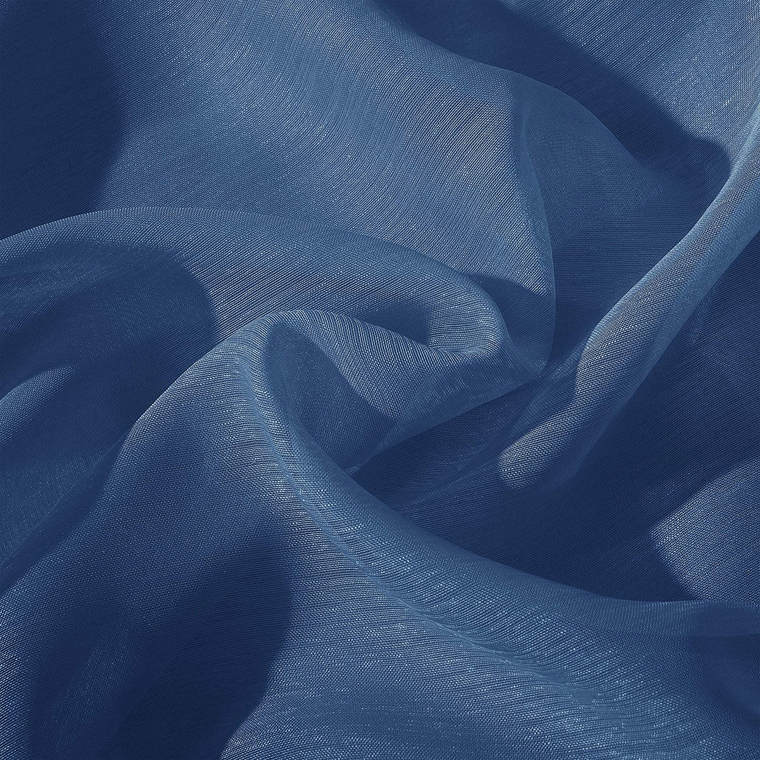 Dainty Home Malibu Solid Airy & Breathable Semi-Sheer Light Filtering Extra Wide Grommet Panel Pair