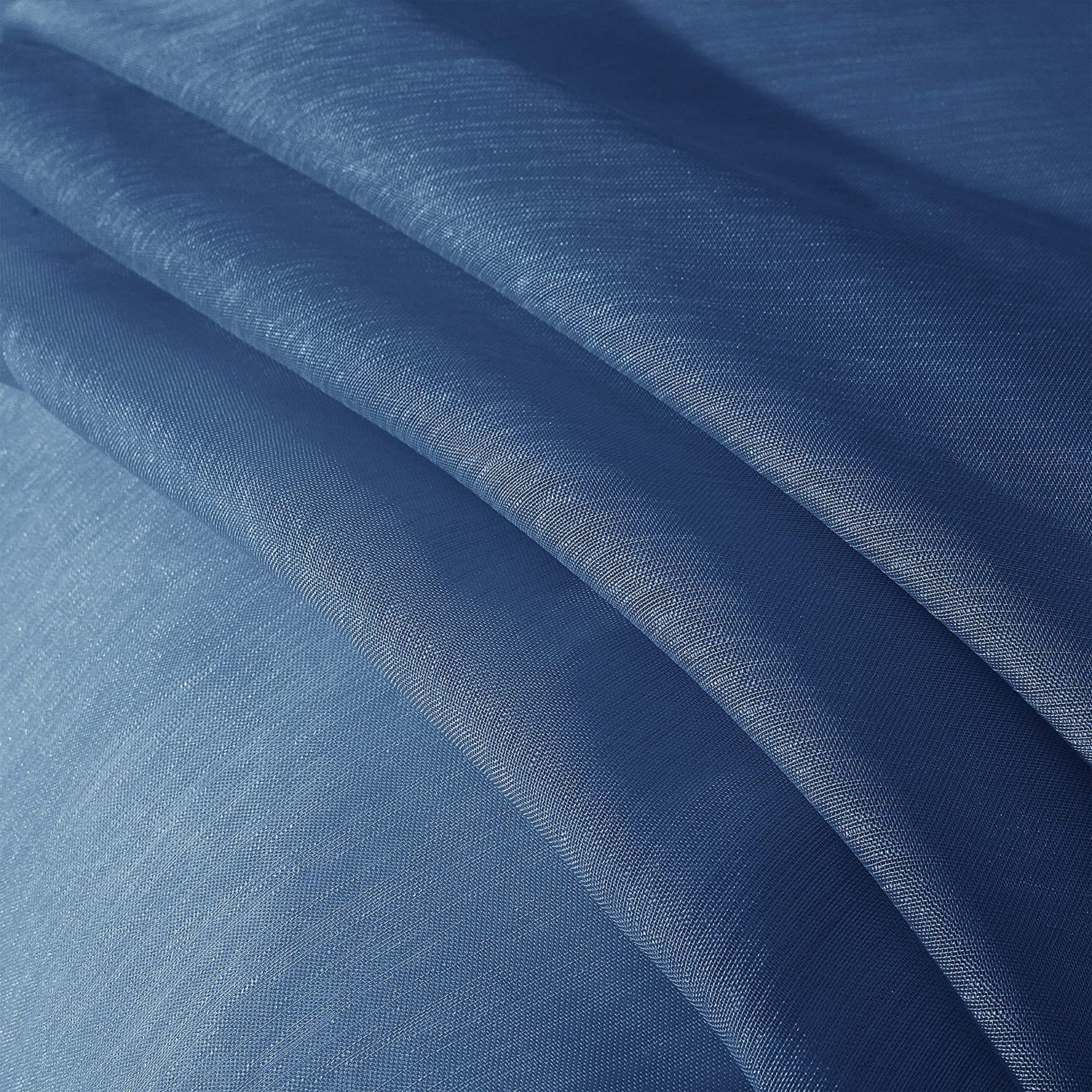 Dainty Home Malibu Solid Airy & Breathable Semi-Sheer Light Filtering Extra Wide Grommet Set Of 4 Window Panels