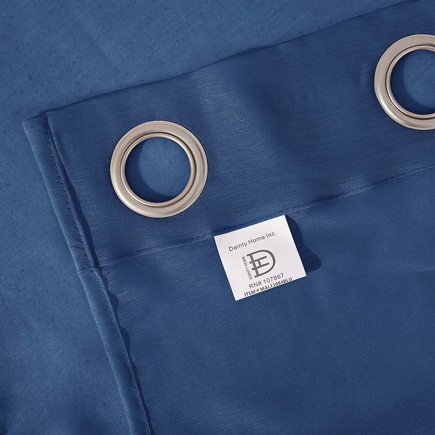 Dainty Home Malibu Solid Airy & Breathable Semi-Sheer Light Filtering Extra Wide Grommet Set Of 4 Window Panels