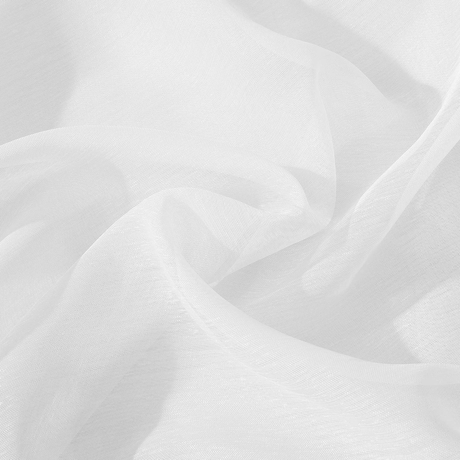 Dainty Home Malibu Solid Airy & Breathable Semi-Sheer Light Filtering Extra Wide Grommet Set Of 4 Window Panels