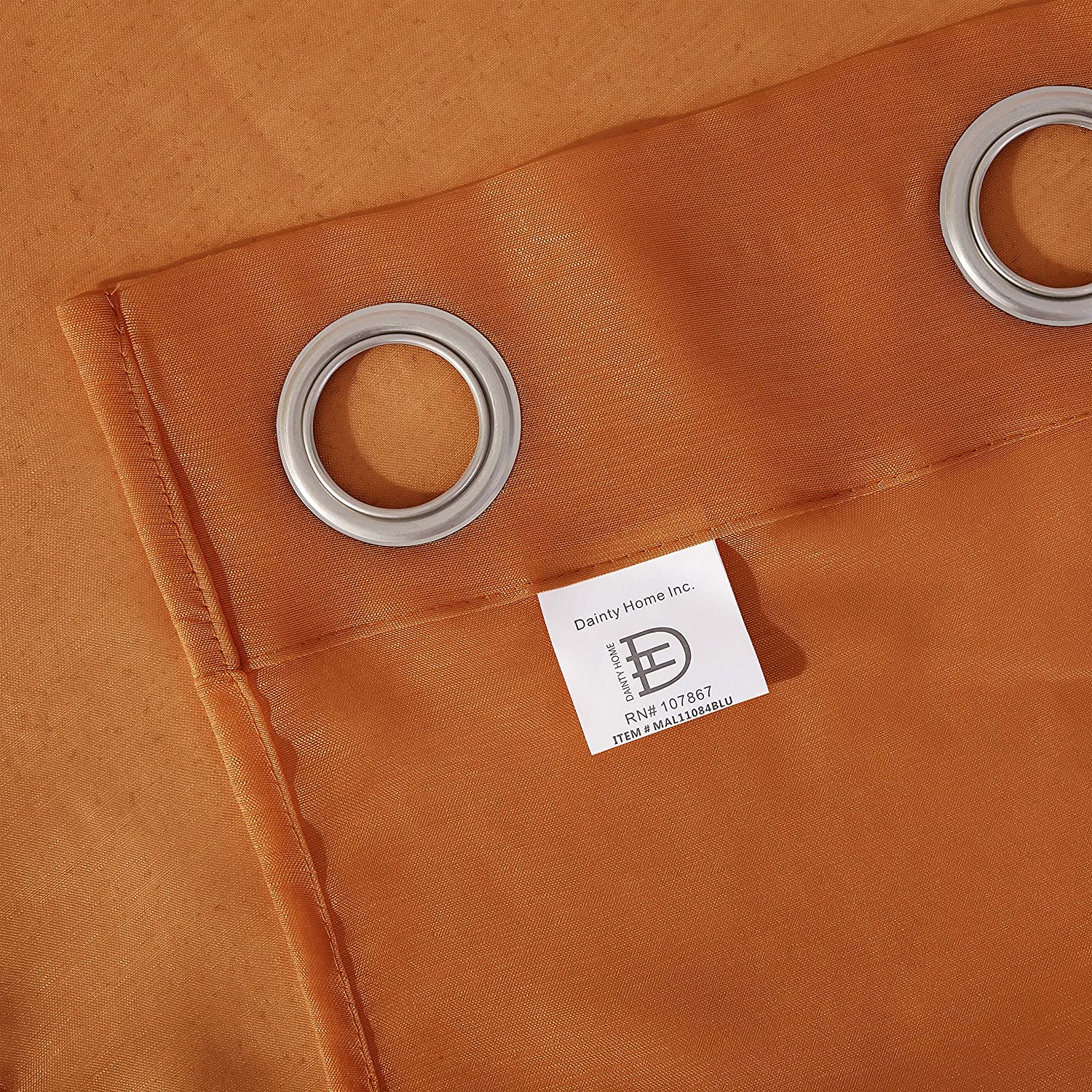 Dainty Home Malibu Solid Airy & Breathable Semi-Sheer Light Filtering Extra Wide Grommet Set Of 4 Window Panels