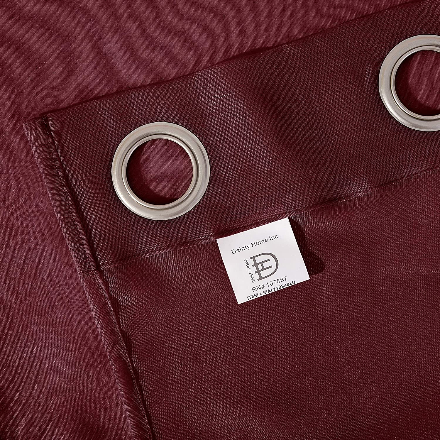 Dainty Home Malibu Solid Airy & Breathable Semi-Sheer Light Filtering Extra Wide Grommet Set Of 4 Window Panels