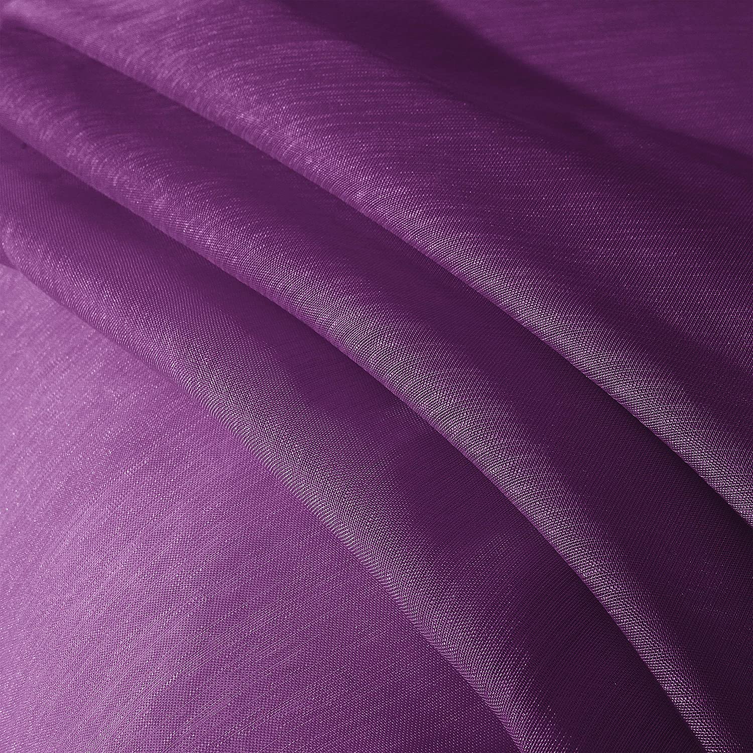 Dainty Home Malibu Solid Airy & Breathable Semi-Sheer Light Filtering Extra Wide Grommet Set Of 4 Window Panels