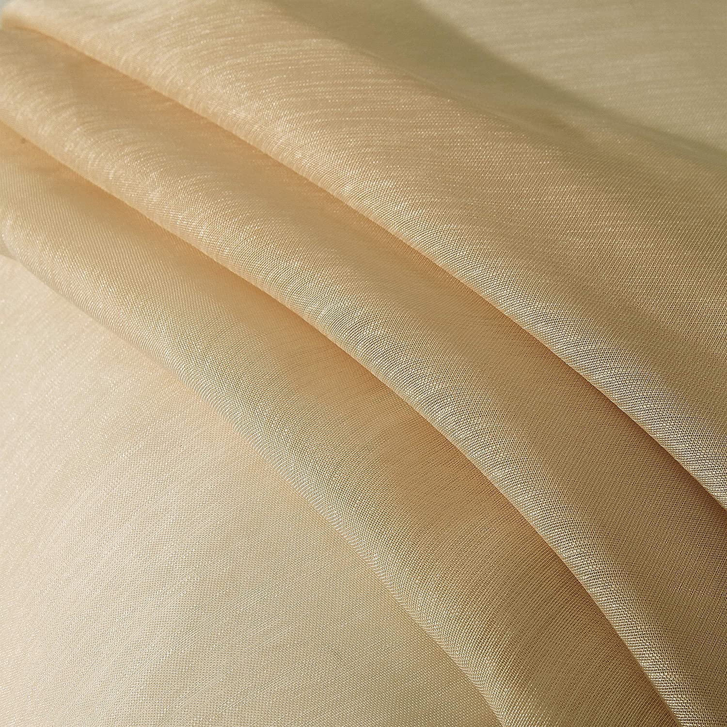 Dainty Home Malibu Solid Airy & Breathable Semi-Sheer Light Filtering Extra Wide Grommet Panel Pair