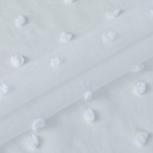 Load image into Gallery viewer, Dainty Home Oliana Modern 3D Linen-Look Shower Curtain With 3D Ombre Cotton Like Puffs