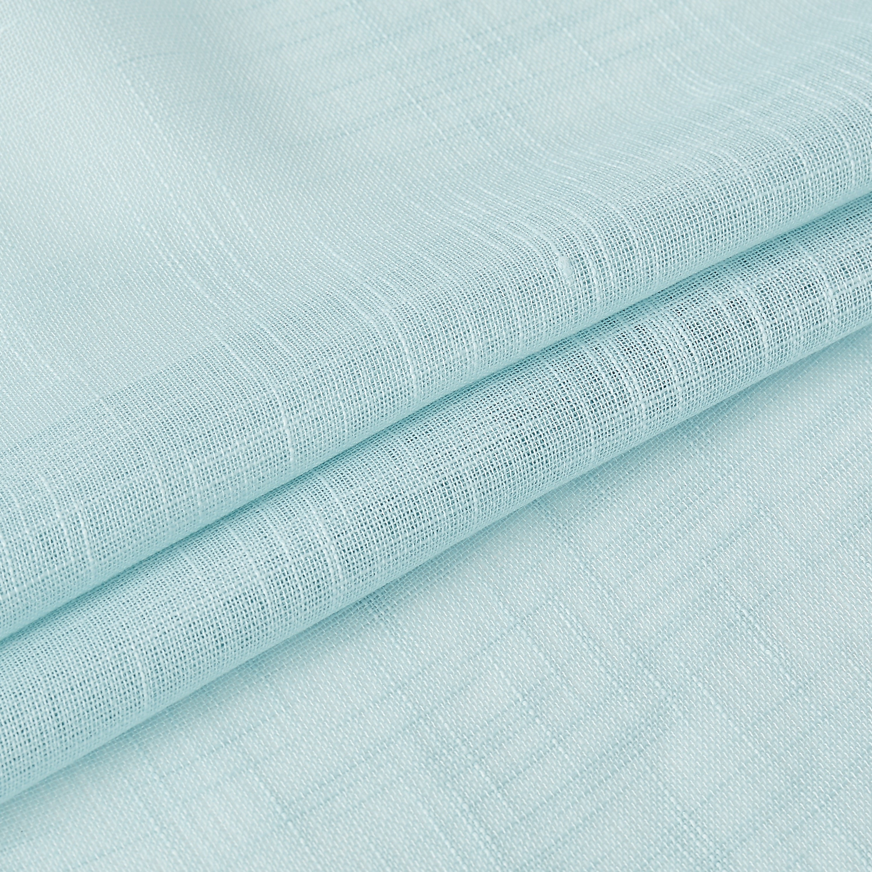 Dainty Home Hannah Solid Criss-Cross Weave Fabric Semi-Sheer Airy & Breathable Light Filtering Grommet Panel Pair