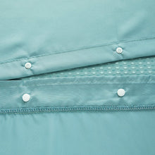 Load image into Gallery viewer, Dainty Home Complete 2 in 1 Waffle Weave Hotel Spa Style Fabric Shower Curtain Snap On/Off Waterproof Detachable Liner Set