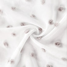 Load image into Gallery viewer, Dainty Home Ashley Modern 3D Linen-Look Fabric Shower Curtain With 3D Gradient Smaller to Bigger Cotton Like Puffs