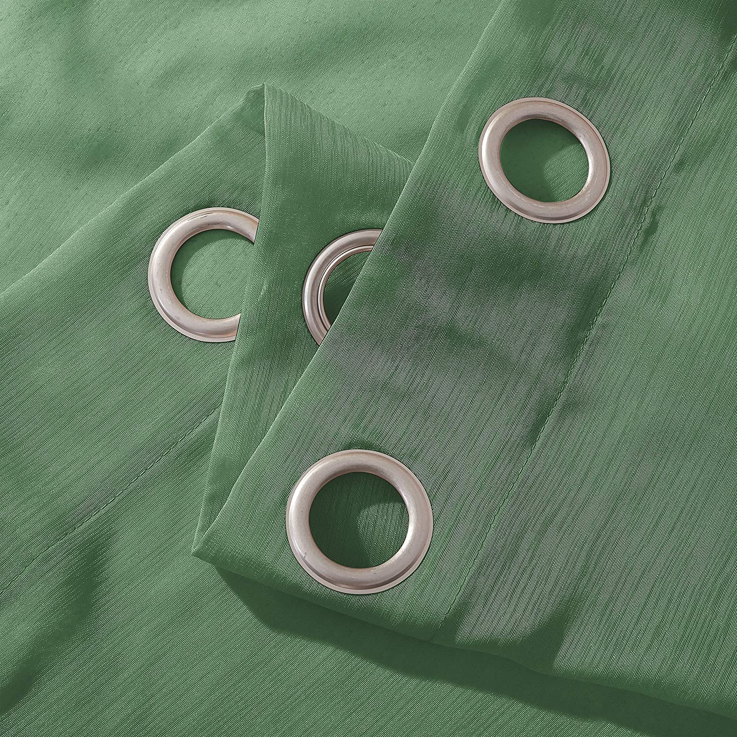 Dainty Home Malibu Solid Airy & Breathable Semi-Sheer Light Filtering Extra Wide Grommet Panel Pair