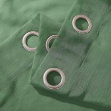 Load image into Gallery viewer, Dainty Home Malibu Solid Airy & Breathable Semi-Sheer Light Filtering Extra Wide Grommet Panel Pair