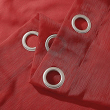 Load image into Gallery viewer, Dainty Home Malibu Solid Airy & Breathable Semi-Sheer Light Filtering Extra Wide Grommet Set Of 4 Window Panels