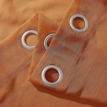 Load image into Gallery viewer, Dainty Home Malibu Solid Airy & Breathable Semi-Sheer Light Filtering Extra Wide Grommet Set Of 4 Window Panels