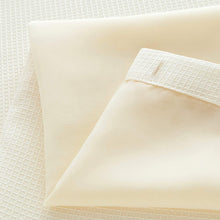 Load image into Gallery viewer, Dainty Home Complete 2 in 1 Waffle Weave Hotel Spa Style Fabric Shower Curtain Snap On/Off Waterproof Detachable Liner Set