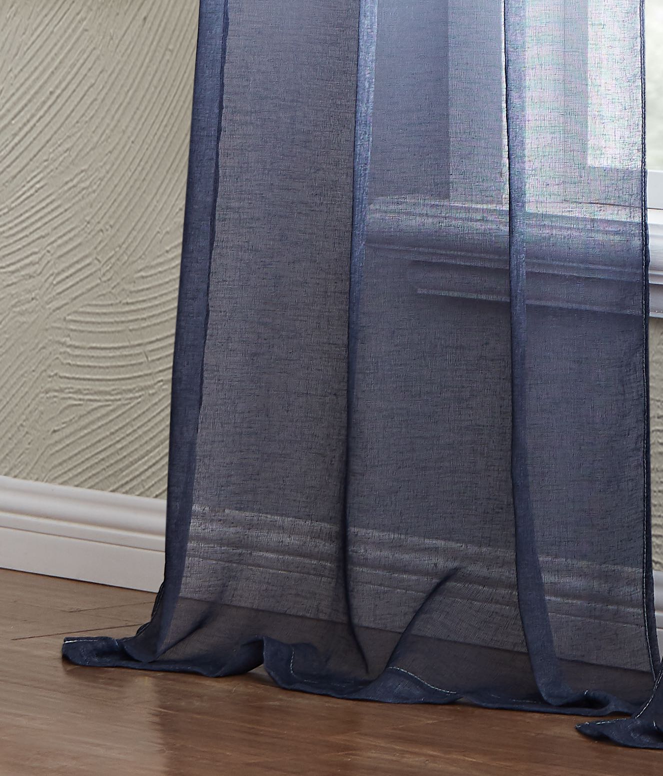 Dainty Home Shadow Ombre Linen Look Boho Gradient Linen Textured Grommet Panel Pair