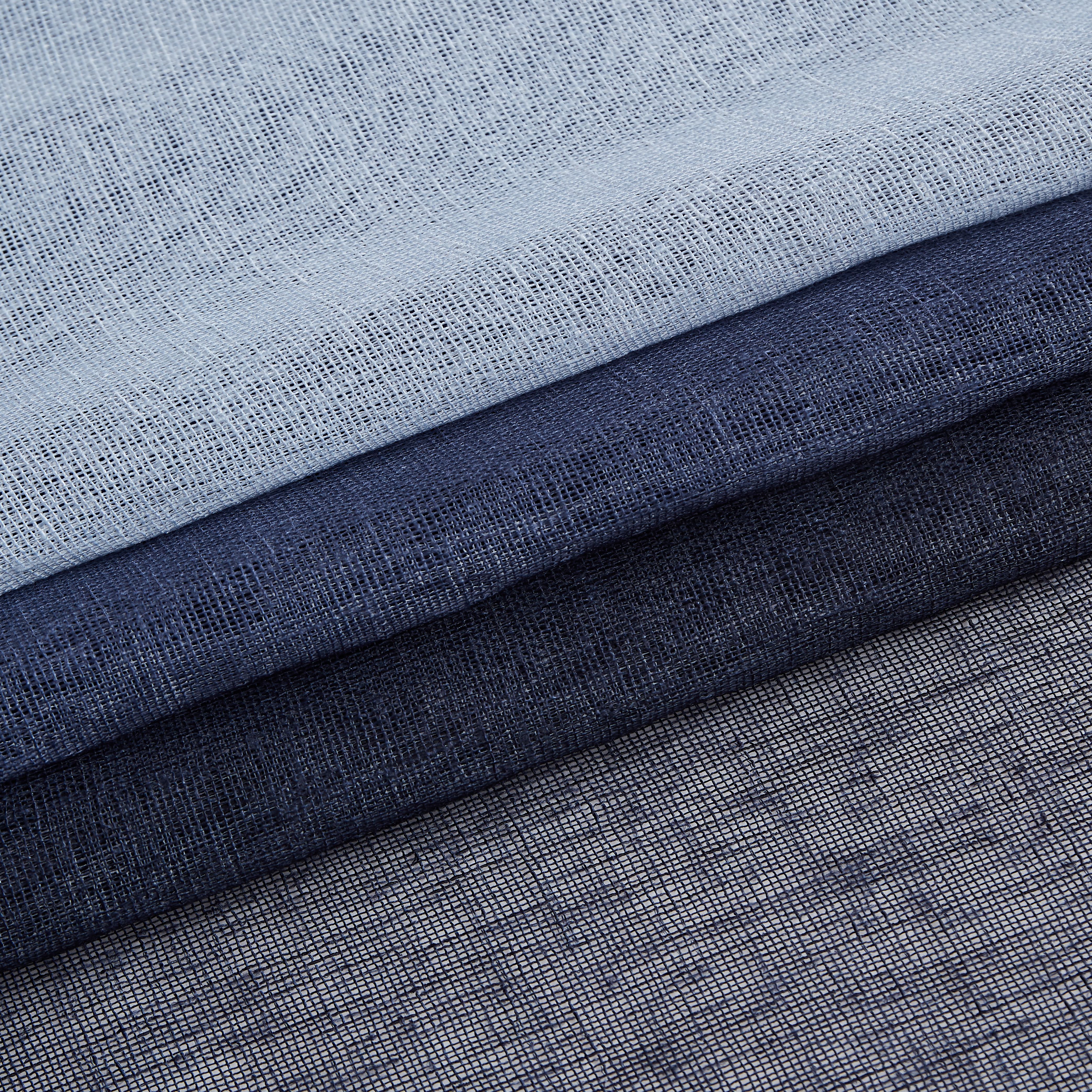 Dainty Home Shadow Ombre Linen Look Boho Gradient Linen Textured Grommet Panel Pair