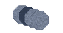 Load image into Gallery viewer, Dainty Home Amalfi Faux Leather Reversible 2 Pattern 15" x 15" Octagon Placemat Set