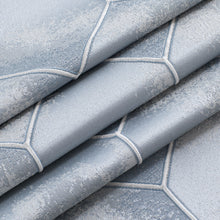 Load image into Gallery viewer, Dainty Home Tiles 3D Embossed Textured Lustrous Lurex Tile Designed Fabric Shower Curtain