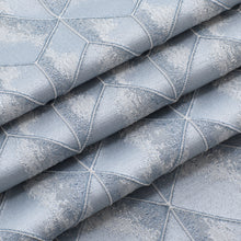 Load image into Gallery viewer, Dainty Home Topaz 3D Embossed Textured Lustrous Lurex Geometric Designed Fabric Shower Curtain