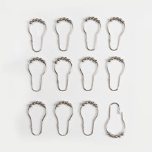 Load image into Gallery viewer, Dainty Home Aurora Modern 3D Chenille Embroidered Diamonds Linen-Look Shower Curtain