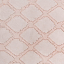 Load image into Gallery viewer, Dainty Home Aurora Modern 3D Chenille Embroidered Diamonds Linen-Look Shower Curtain