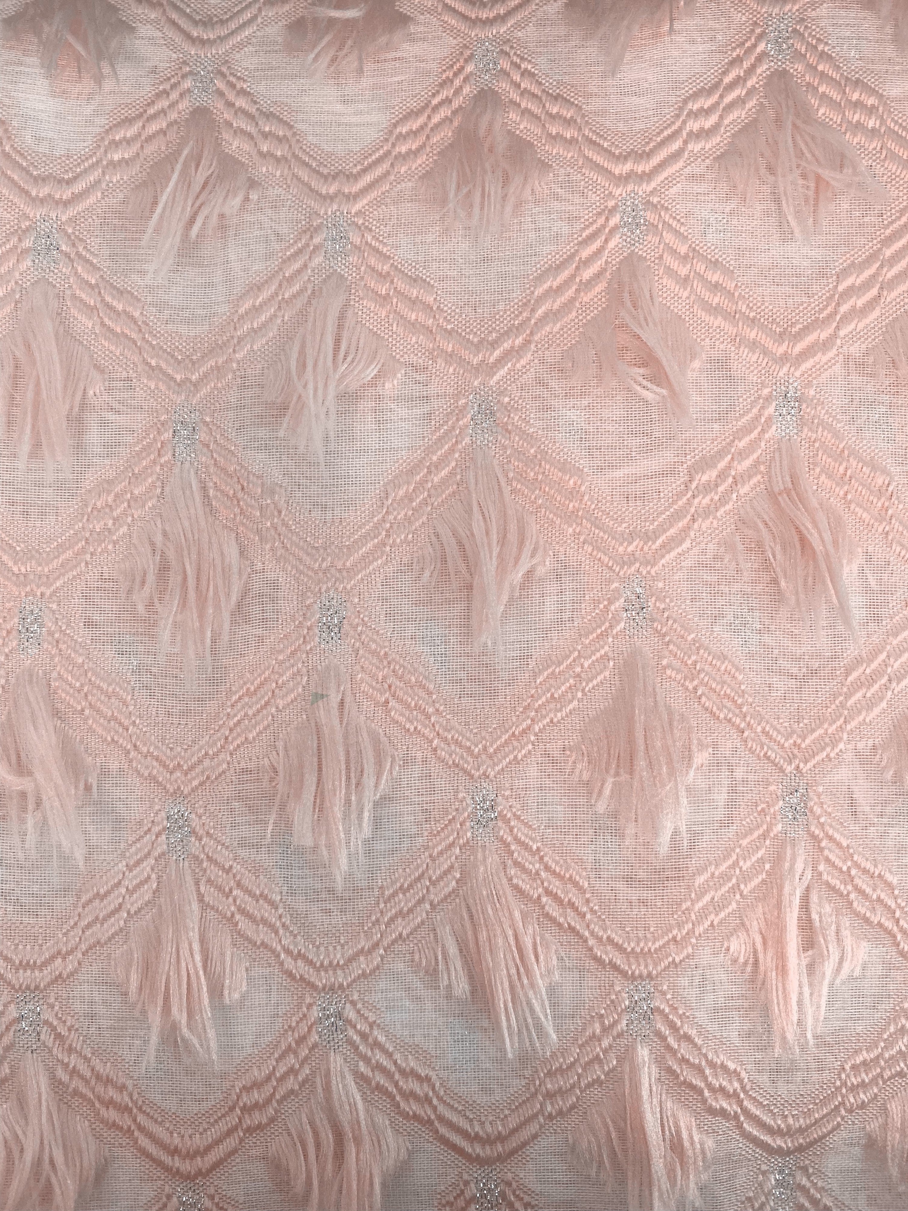 Dainty Home Ariana Modern 3D Stripe Diamond Textured Designed Light Filtering Grommet Panel Pair