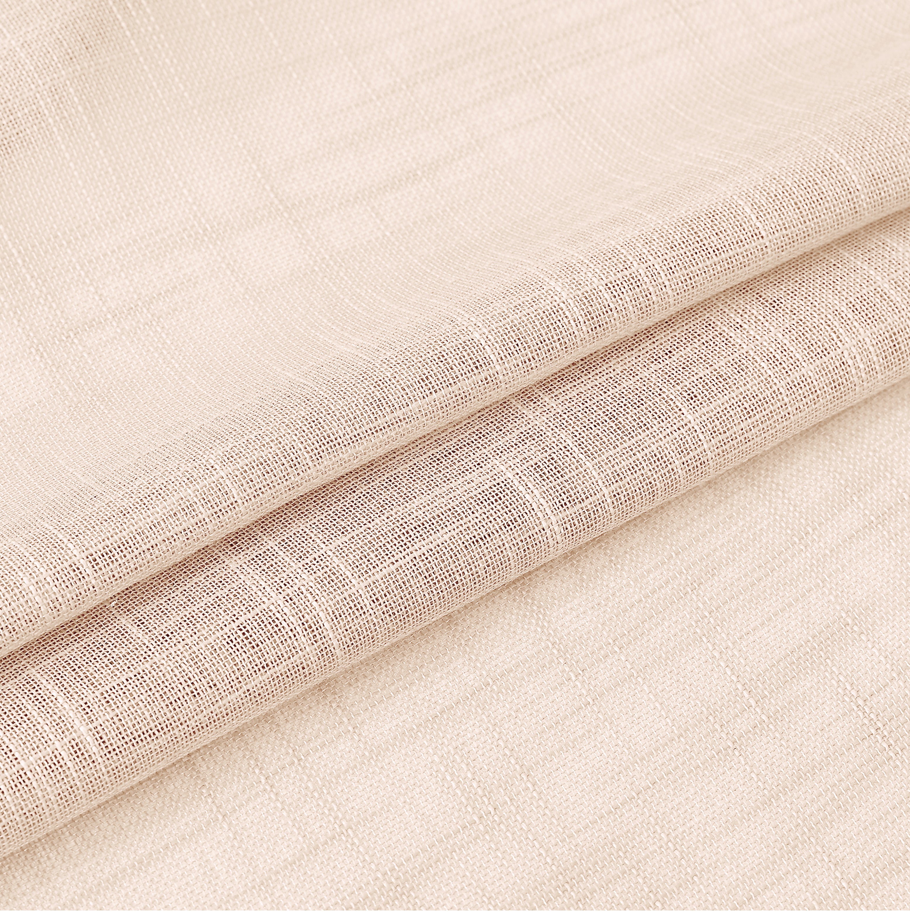 Dainty Home Hannah Solid Criss-Cross Weave Fabric Semi-Sheer Airy & Breathable Light Filtering Grommet Panel Pair