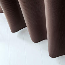 Load image into Gallery viewer, Dainty Home Complete 2 in 1 Waffle Weave Hotel Spa Style Fabric Shower Curtain Snap On/Off Waterproof Detachable Liner Set