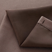 Load image into Gallery viewer, Dainty Home Complete 2 in 1 Waffle Weave Hotel Spa Style Fabric Shower Curtain Snap On/Off Waterproof Detachable Liner Set