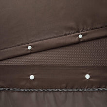 Load image into Gallery viewer, Dainty Home Complete 2 in 1 Waffle Weave Hotel Spa Style Fabric Shower Curtain Snap On/Off Waterproof Detachable Liner Set