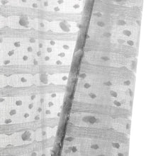 Load image into Gallery viewer, Dainty Home Cassandra Modern 3D Striped Design With 3D Cotton Puffs Linen Look Light Filtering Grommet Panel Pair