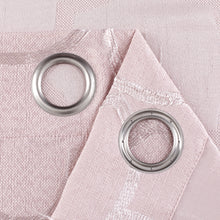 Load image into Gallery viewer, Dainty Home Carly Contemporary Luxurious Satin Embroidered Damask Design Room Darkening Grommet Panel Pair