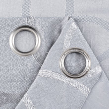 Load image into Gallery viewer, Dainty Home Carly Contemporary Luxurious Satin Embroidered Damask Design Room Darkening Grommet Panel Pair